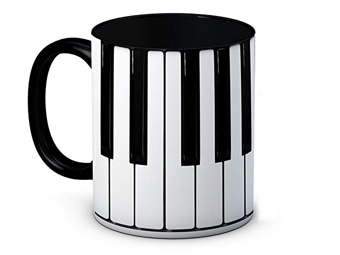 Piano Keys Keyboard Musical - High Quality Coffee Tea Mug