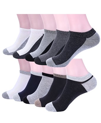 Men's 10 Pairs No Show Running Sport Thin Quarter Socks Low Cut