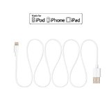 Apple MFI Certified iOS9 Compatible Omars 3ft  09m Lightning 8pin to USB SYNC Cable Charger Cord for Apple iPhone 5 5s 5c 6 6 Plus 6s 6s Plus iPod touch 5 6 iPod nano 7 iPad Mini 1 2 3 4 iPad 4 Air Air 2 iPad Pro White 3ft