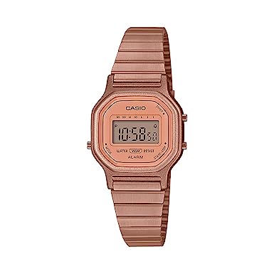 Casio Digital Rose Gold Dial Women's Watch-LA-11WR-5ADF