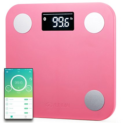 Yunmai Smart Scale - U.S. Exclusive Version - Body Fat Scale with Fitness APP & Body Composition Monitor with Extra Large Display