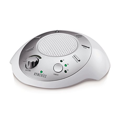 HoMedics SS-2000GF-AMZ Sound Spa Relaxation Machine with 6 Nature Sounds Silver