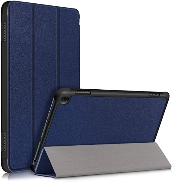 KuRoKo Case Compatible with All-New Kindle Fire HD 8 Tablet and Fire HD 8 Plus Tablet (10th Generation, 2020 Release), Slim Light Cover Trifold Stand Hard Shell Cover with Auto Wake/Sleep