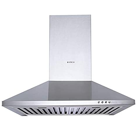 Elica 60 cm 880 m3/hr Chimney (Strip BF 60 SS, 2 Baffle Filters, Silver)