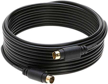 S-Video Cable 4 Pin Male 75 Ohm Patch Cord 6ft 12ft 25ft 50ft for DVD HDTV (25FT)
