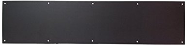 Don-Jo 90 Metal Kick Plate, Oil Rubbed Bronze Finish, 34" Width x 6" Height, 3/64" Thick