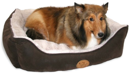 Best Pet Supplies Faux Leather Square Bed for Pets