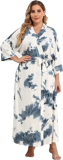 Super Shopping-zone Women's Plus Size Long Robes Kimonos Plus Size Maternity Robes Delivery Robes Sleepwear