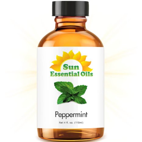 Best Peppermint Oil (Large 4 Ounce) 100% Pure Peppermint Essential Oil (Mentha Piperita)