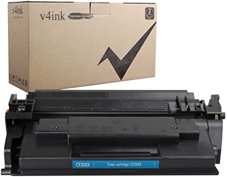 v4ink Compatible Toner Replacement for HP 58X CF258X 58A CF258A, to use for HP Laserjet Pro M404n M404dn M404dw, MFP M428fdw M428fdn M428dw Printer (Black, 1 Pack Without chip)