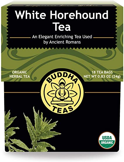 Buddha Teas Organic White Horehound Tea | 18 Tea Bags