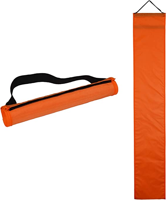 In the Breeze 3435 - 46" Reusable Orange Kite Bag - Long Storage Bag