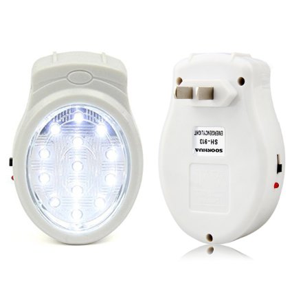 Soonhua Emergency Power Failure Light Power Outage Lamps with 13LED US Plug
