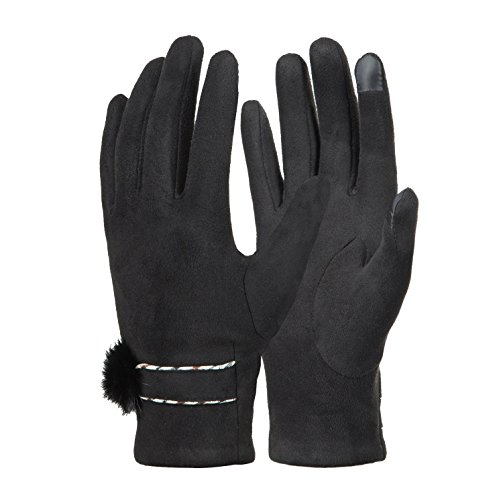 Womens Winter Warm Touchscreen Gloves Fleece Lined Cold Weather Thick Gloves by REDESS