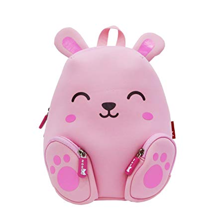 NOHOO 3D Bunny Toddler Sidekick Bags Animal World Cute Kindergarten Backpack