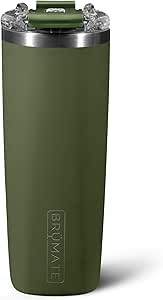 BrüMate Highball - 12oz 100% Leak-Proof Insulated Cocktail Tumbler - Double Wall Vacuum Stainless Steel - Shatterproof - Camping & Travel Tumbler & Cocktail Glass (OD Green)