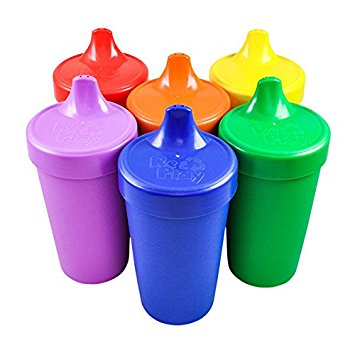 Re-Play Made in the USA No Spill Sippy Cup Set of 6 - Crayon Box