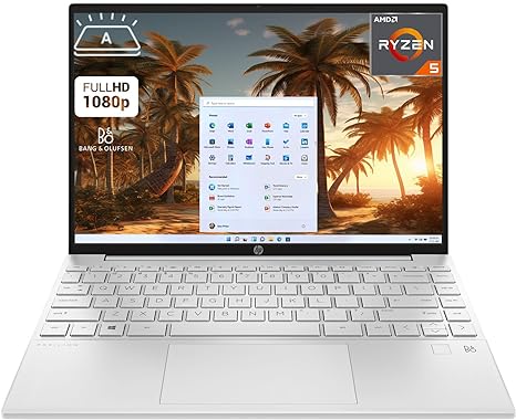 HP 2023 Pavilion Aero 13 Premium Laptop, AMD Ryzen 5 7535U, 13.3" WUXGA, 16GB RAM, 1TB SSD, Windows 11 Home, Wi-Fi 6, Micro-Edge, Backlit Keyboard, Webcam, HDMI, Bluetooth, Long Battery Life, Silver