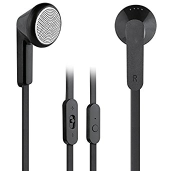 YISHEN 600 3.5mm Stereo In-ear Earbuds with Mic Volume Key Earphones with Mic Headphones with Mic Microphone In-line Control In-line Volume for Samsung HTC Lg Android Phones Accessories for (BLACK)