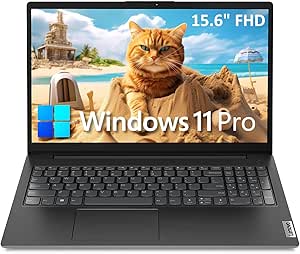 Lenovo V15 Newest 15.6" FHD Business Laptop Computer, Intel Dual-Core Processor, 16GB DDR4 RAM, 256GB PCIe SSD, AC WiFi, Bluetooth 5.1, RJ-45, Type-C, HDMI, Numeric Keypad, Windows 11 Pro, Befectoy