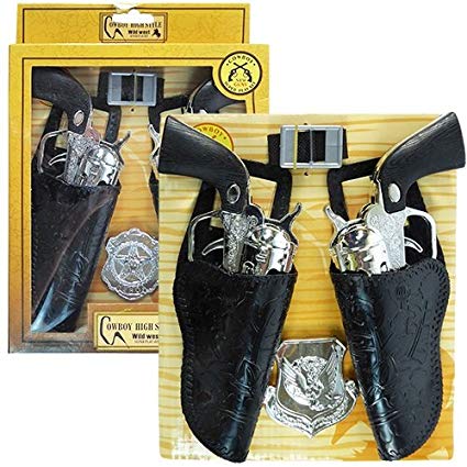 iGifts Inc. Cowboy Gun Playset with Dual Western Pistols, No Color, Size No Size