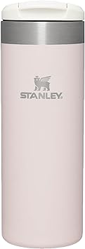 Stanley Aerolight Transit Travel Mug 0.47L - Keeps 6 Hours Hot - 8 Hours Cold - Dishwasher Safe - Leakproof - Car Cup Holder Compatible - Thermos Coffee Mug - Rose Quartz