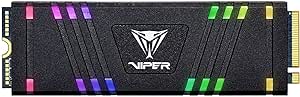 Patriot Memory Viper VPR400 1TB Internal RGB SSD W/HS - NVMe PCIe Gen 4x4 - M.2 2280 - Solid State Drive - VPR400-1TBM28H