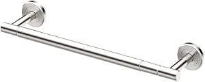 Gatco 1433SN Latitude II Paper Towel Holder, Satin Nickel | Wall Mount Kitchen, Bathroom Paper Towel Holder