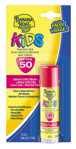 Banana Boat Sunscreen Kids Broad Spectrum Sun Care Sunscreen Stick - SPF 50 (Pack of 4)
