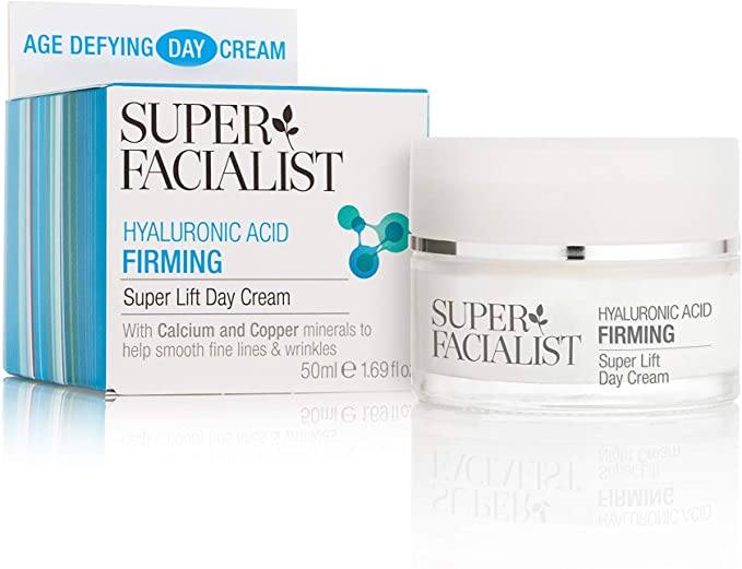 Super Facialist Hyaluronic Acid Firming Super Lift Day Cream. Womens Anti-Wrinkle   Anti-Ageing Daytime Nourishing Treatment Increases Skins Firmness & Elasticity 50 ml