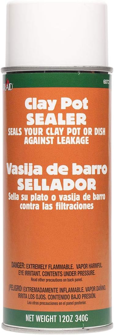 Plaid Clay Pot Sealer, 12oz, Clear