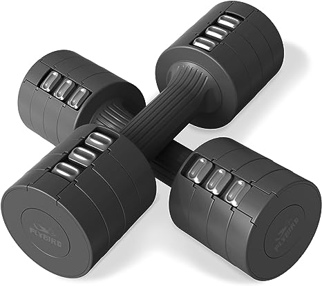 FLYBIRD Workout Dumbbell Set, Light Weight Dumbbell Set for Women,2lb 3lb 4lb 5lb Weights Changing, Easy Storage for Home Gym Exercise, Suitable for Women/Men/Elderly