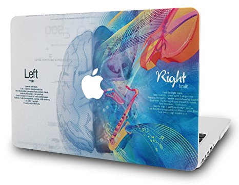 KEC MacBook Air 13 Inch Case Plastic Hard Shell Cover A1369 / A1466 (Brain 3)