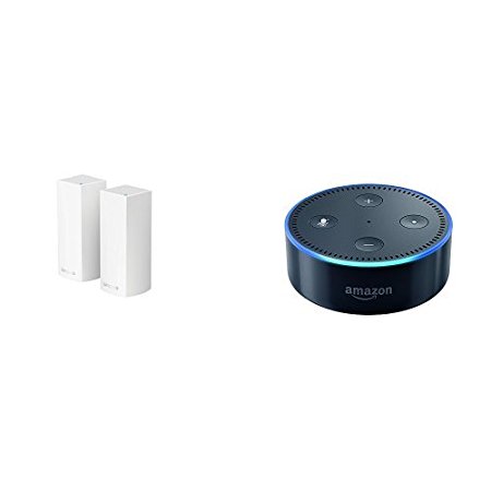 Linksys Velop Tri-band Whole Home WiFi Mesh System 2-Pack   Amazon Echo Dot (2nd Generation) Bundle