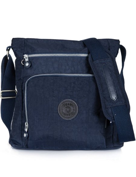 Oakarbo Crossbody Bag Nylon Multi-Pocket Lightweight Travel Bag Messenger Bag