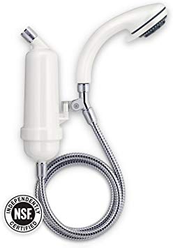 WaterChef Premium Shower Filter System SF-7C with Deluxe, Adjustable Spray Wand and Advanced ThermalGuard (White)