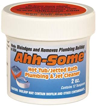 Ahh-Some- Hot Tub Cleaner | Clean Pipes & Jets Gunk Build Up | Clear & Soften Water For Jacuzzi, Jetted Tub, or Swim Spa | Top Water Clarifier (2oz.)