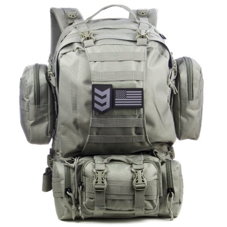 Paratus 3 Day Operators Pack Military Style MOLLE Compatible Tactical Backpack Bug Out Bag