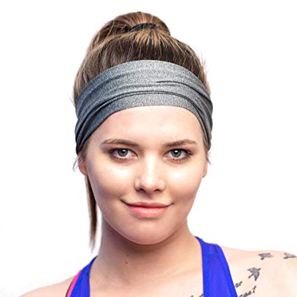 Red Dust Active Lightweight Sports Headband - Non Slip Moisture Wicking Sweatband - Ideal for Running, Cycling, Yoga and Athletic Workouts