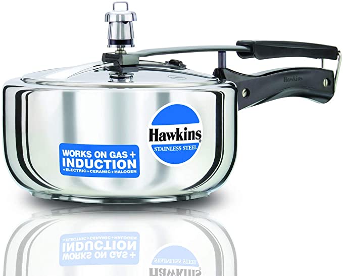 Hawkins B60 Pressure Cooker, 3 L, Silver