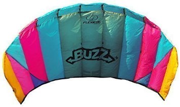 Flexifoil 1.45m Power Kite with 90 Day Money Back Guarantee! - Buzz Sport Foil By World Record Winning Designer of 2-line and 4-line Power Kites - Safe, Reliable and Durable Family Orientated Power Kiting, Kite Training and Introductory Traction Kiting