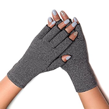 COLO Arthritis Gloves Compression Gloves for Rheumatoid & Osteoarthritis - Men & Women Hand Gloves Provide Arthritic Joint Pain Symptom Relief - Open Finger