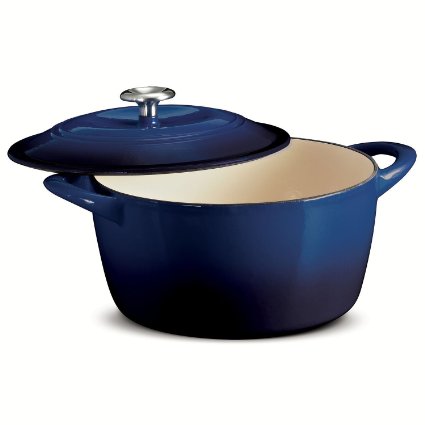 TRAMONTINA 6.5 Qt ROUND Dutch Oven Cobalt Blue Enameled Cast Iron