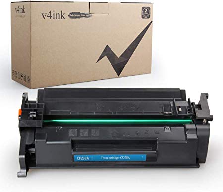 v4ink Compatible Toner Replacement for HP 58A CF258A Toner to use for HP Laserjet Pro M404n M404dn M404dw, Laserjet Pro MFP M428fdw M428fdn M428dw, HP M304 Printer (Black, 1 Pack Without chip)