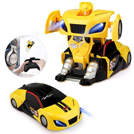 Remote Control Car, Epoch Air Kids Toys Transformers Robot RC Car Dual Modes 360° Rotation Stunt Cars with Wall Climbing Function Zero Gravity Electronic Cars Rechargeable Vehicles Toys Children Games Funny Gifts Cool Gadgets for Boys Girls Teenagers Adults