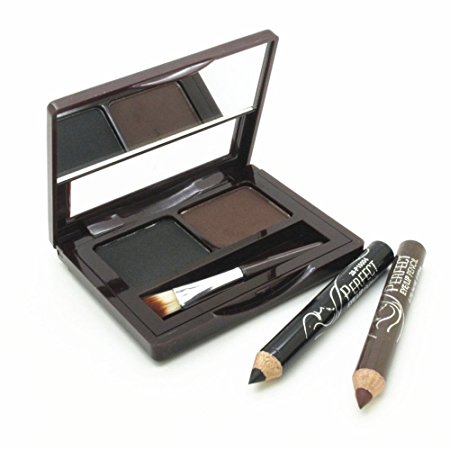 Ucanbe Waterproof Black and brown Eyebrow Powder Palette