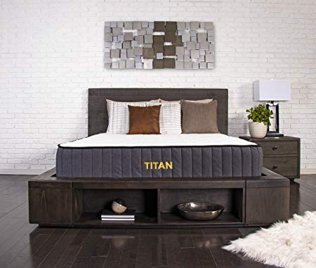 Brooklyn Bedding Titan 11-Inch TitanFlex Hybrid Mattress with TitanCaliber Coils, Queen