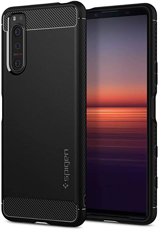 Spigen Rugged Armor Case Compatible with Sony Xperia 5 II - Matte Black