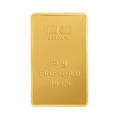 Bangalore Refinery 5 gm, 24k (999.9) Yellow Gold Bar