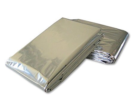 Emergency Mylar Blanket 52" x 84" - Pack of 12 Blankets